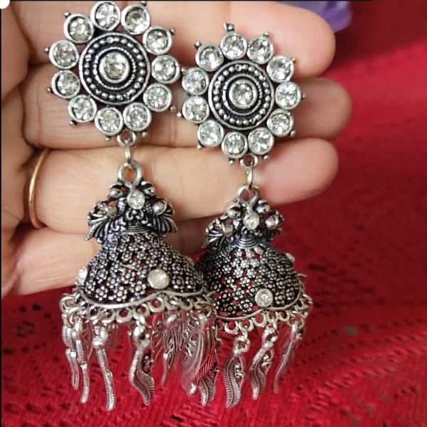 Oxidised Jhumkaas