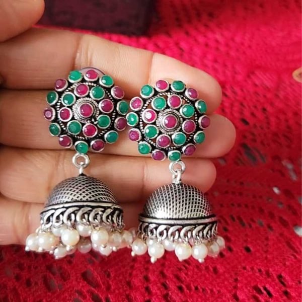 Oxidised Jhumkaas