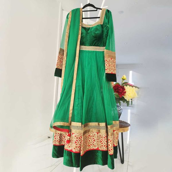 Ethnic Womens Anarkali (Green)