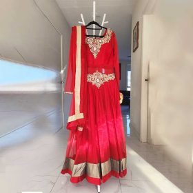 Ethnic Womens Anarkali (Red)