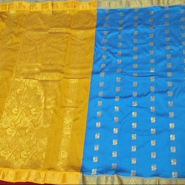 Blue Bangalore Silk Saree