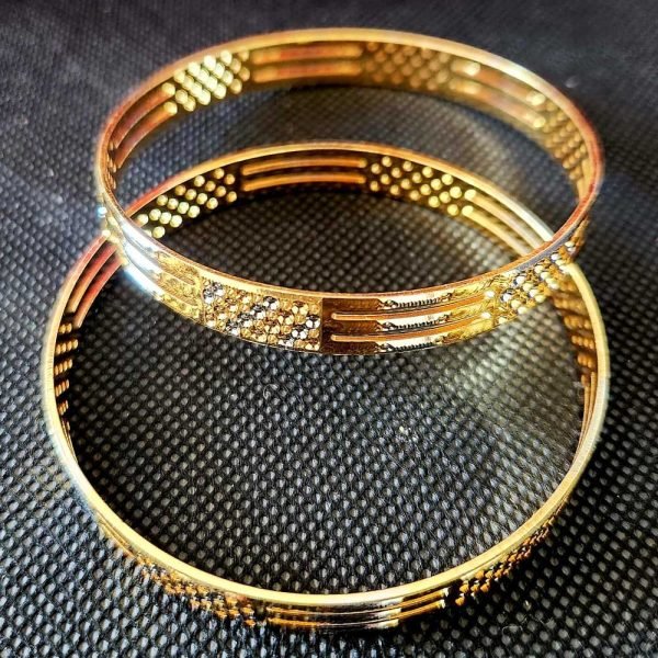 Gold Finish Bangles (set of 2)