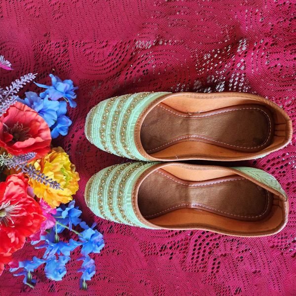 Pista Green beaded Mojdis - Image 3