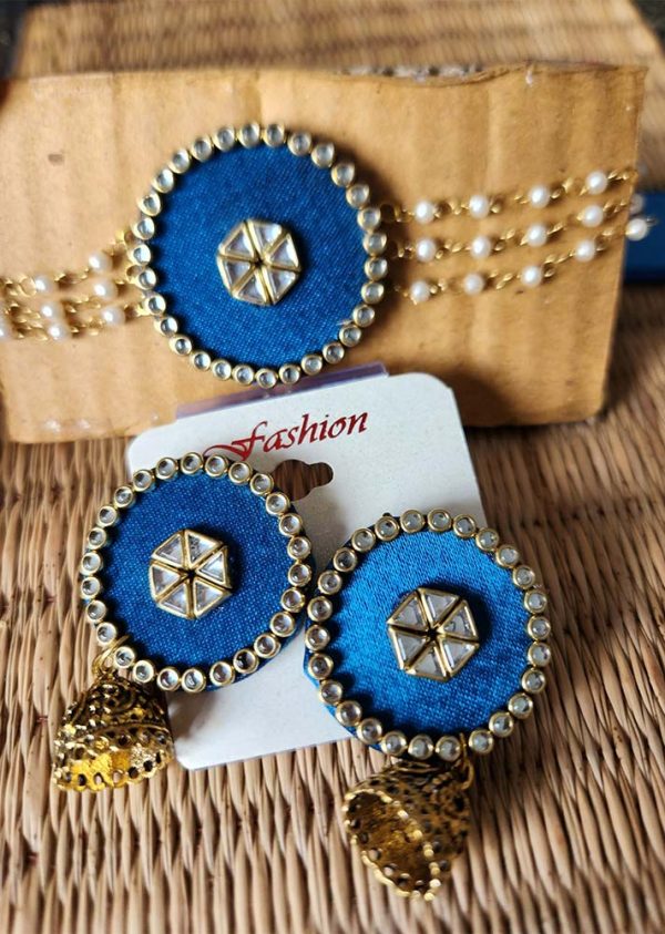 Handmade Jewellery Set Blue - Image 2