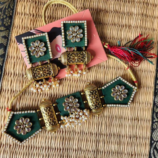 Handmade Jewellery Set Green