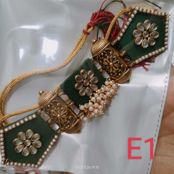 Handmade Jewellery Set Green - Image 2