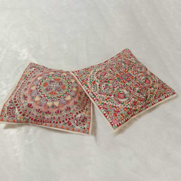 Madhubani Cushion Fish ( Single Piece) - Image 2