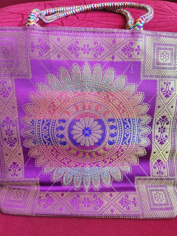 Violet Silk Bag - Image 4