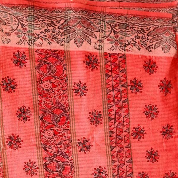 Madhubani Khadi Cotton Saree