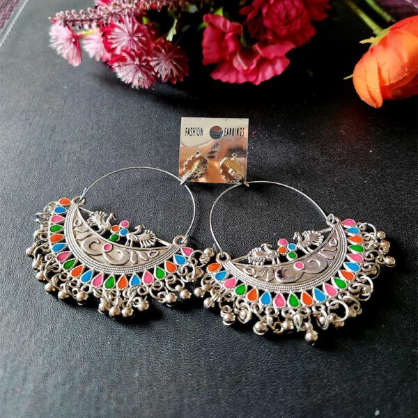 Oxidised Multicolour Earrings