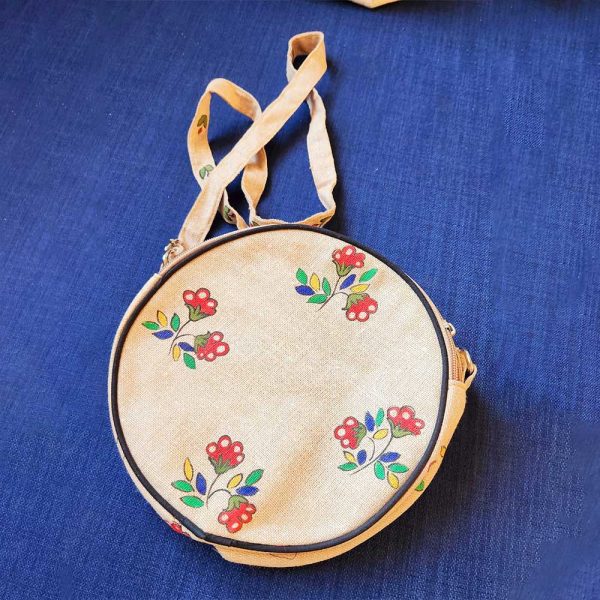 Madhubani Round Sling Bag - Image 2