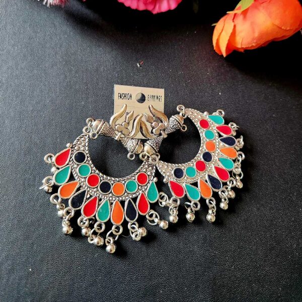 Oxidised Multicolour Earrings