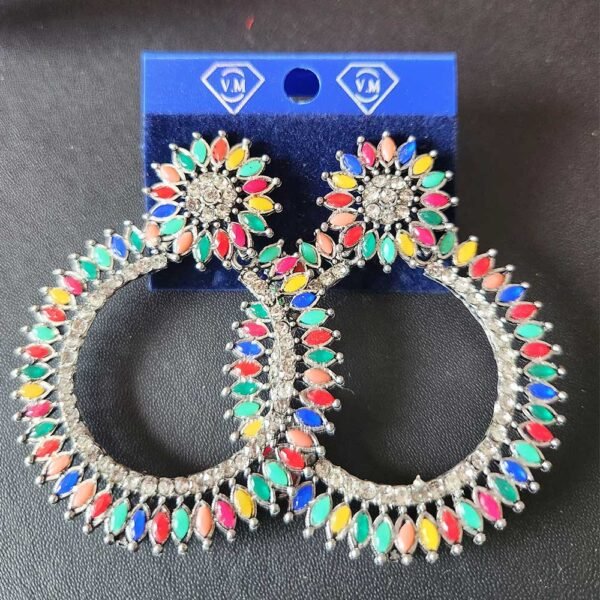 Oxidised Multicolour Earrings