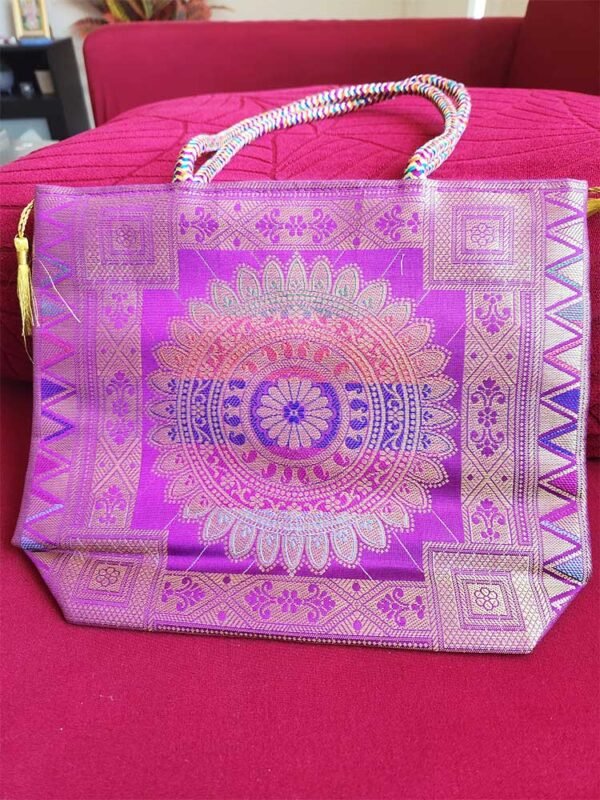 Violet Silk Bag - Image 2