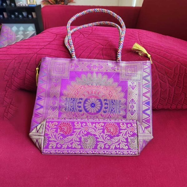 Violet Silk Bag