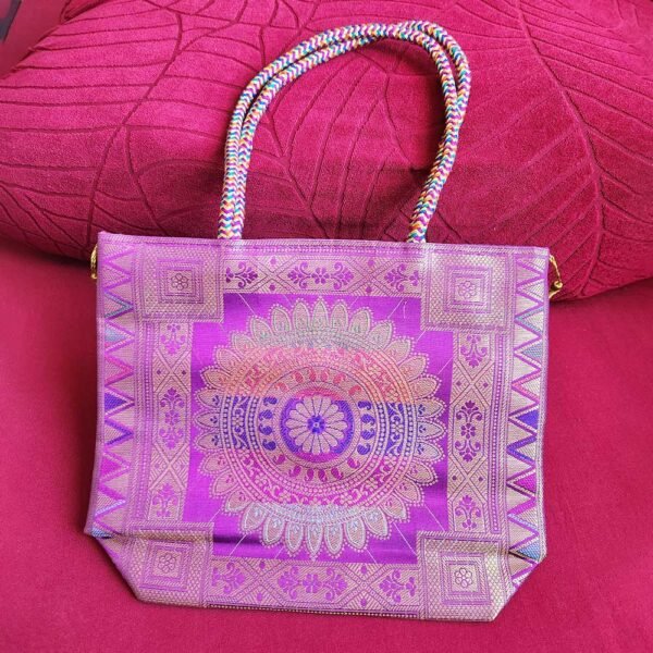 Violet Silk Bag - Image 3