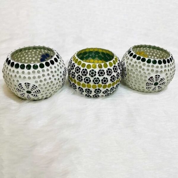 Candle holder White Set of 3