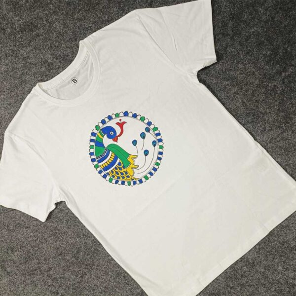 Madhubani T-shirt White (M)