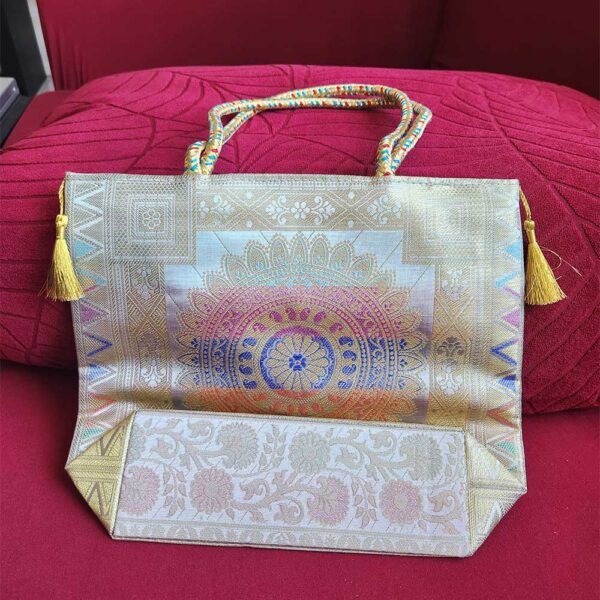 Cream Silk Bag