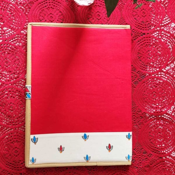 Madhubani File Folder Red - Image 3