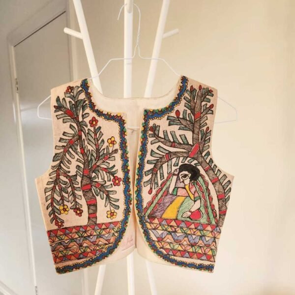 Madhubani Jute Jacket - Image 5