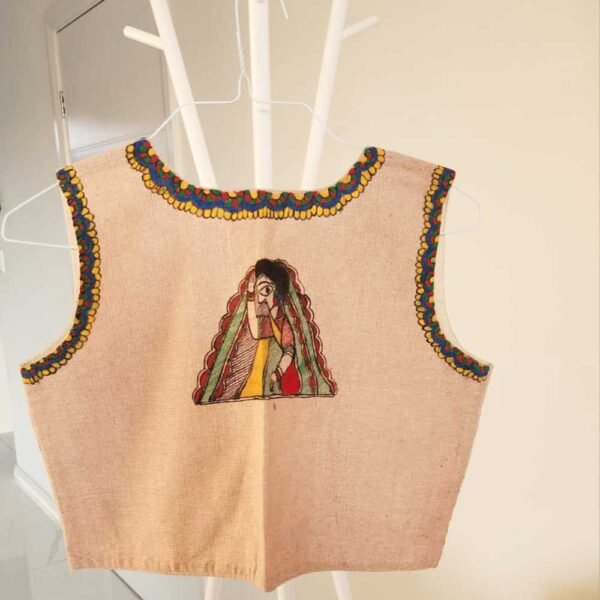 Madhubani Jute Jacket - Image 6