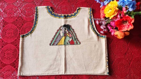 Madhubani Jute Jacket - Image 4