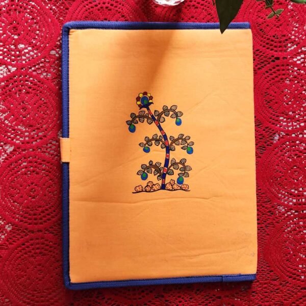 Madhubani File Folder Orange - Image 2