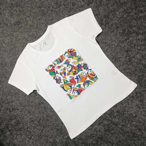 Madhubani T-shirt White (L)