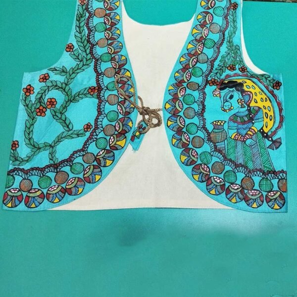 Madhubani Silk Jacket - Image 6