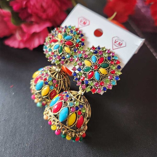 Multicolour Jhumka - Image 3