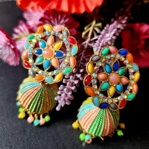 Multicolour Jhumka - Image 2