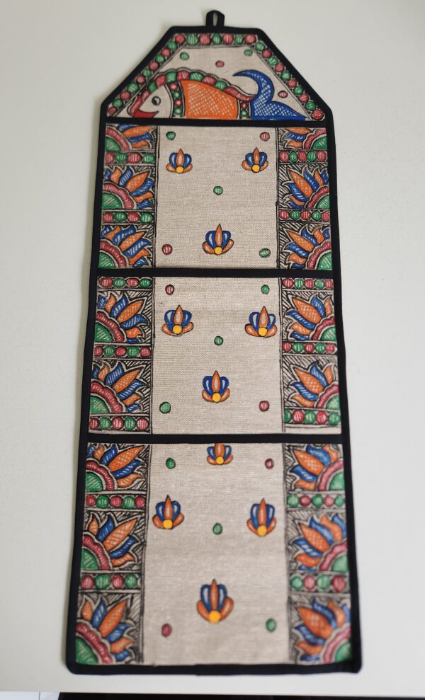 Madhubani Wall Hanging Decor With Storage