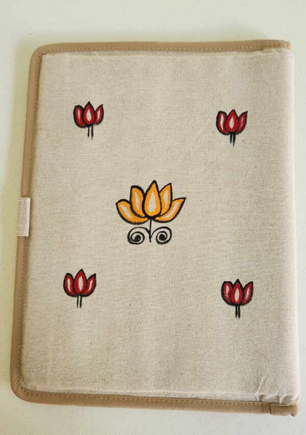 Madhubani File Folder Jute - Image 2