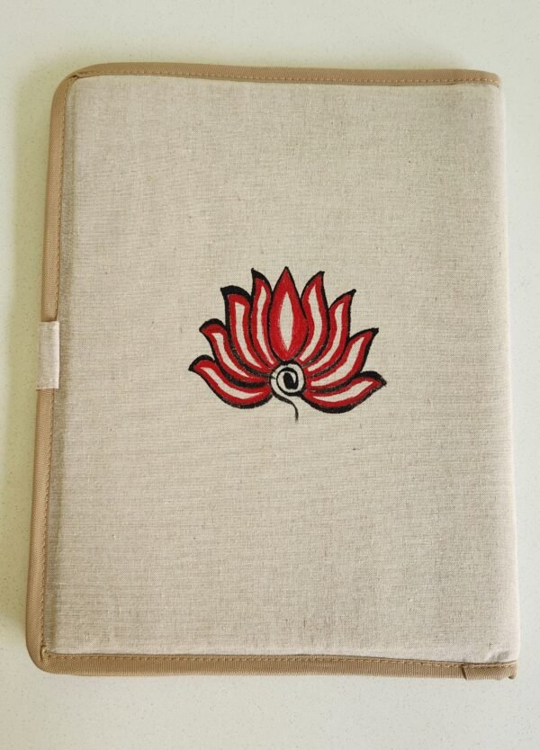 Madhubani File Folder Jute - Image 2