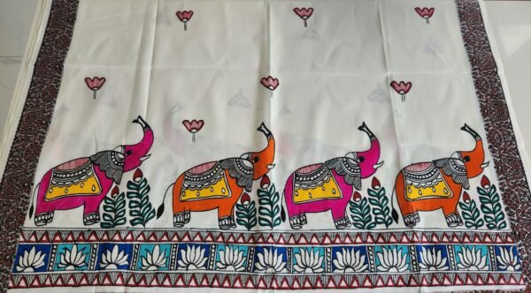 Madhubani Shawl Elephant