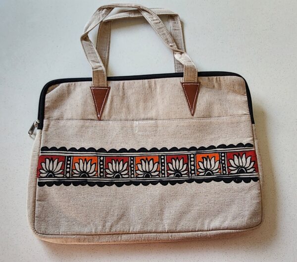 Madhubani Laptop/iPad Bag Fish - Image 2