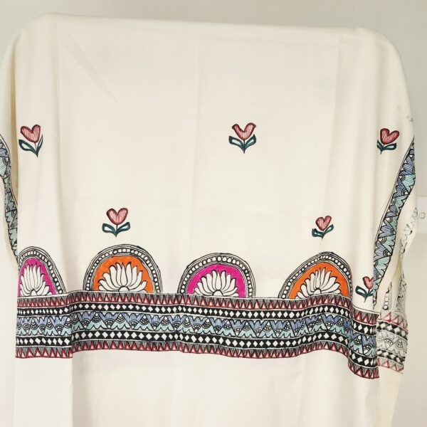 Madhubani Shawl Lotus
