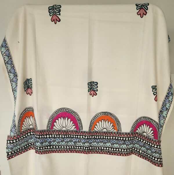 Madhubani Shawl Lotus