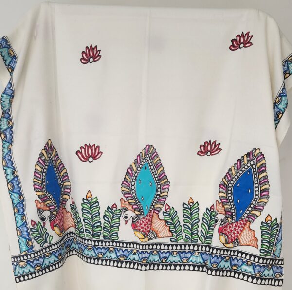 Madhubani Shawl Peacock
